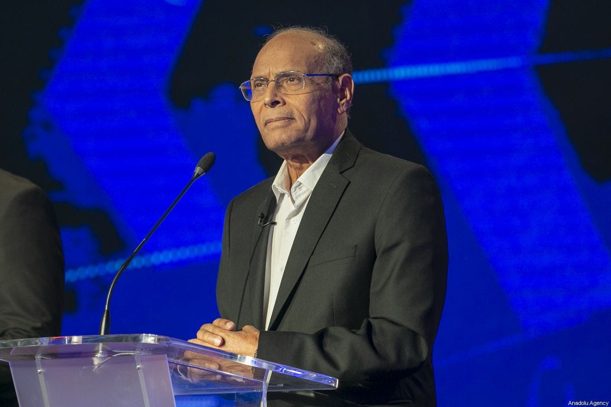 Former Tunisian President Moncef Marzouki in Tunisia, on 7 September 2019 [Yassine Gaidi/Anadolu Agency]