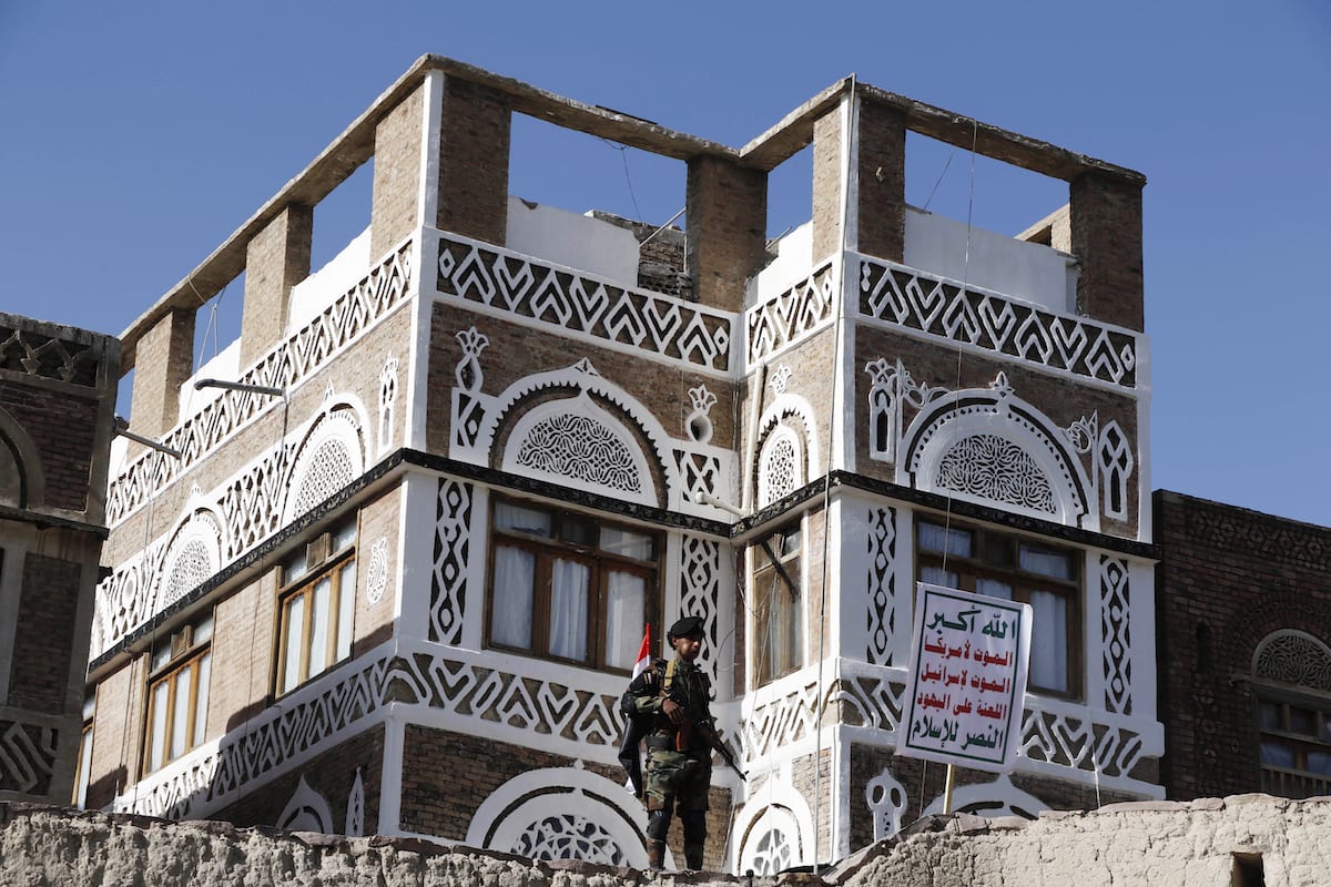 SANAA, YEMEN SEPTEMBER 21 Security measurements are taken as