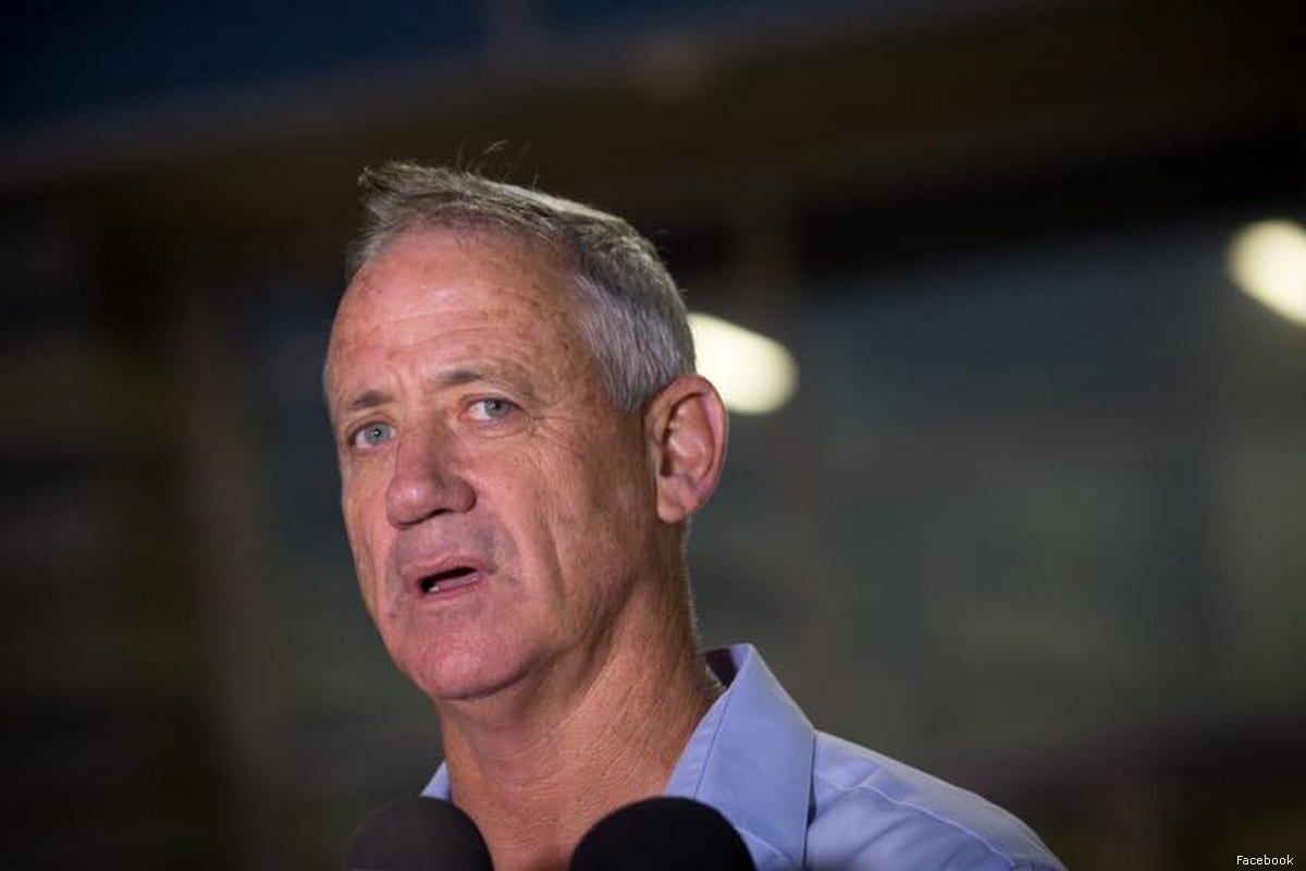 Benny Gantz, leader of Israel’s largest opposition party Blue and White (Kahol Lavan)