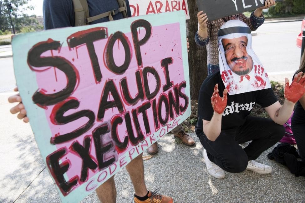 Protest against Saudi Arabia's executions [Twitter]