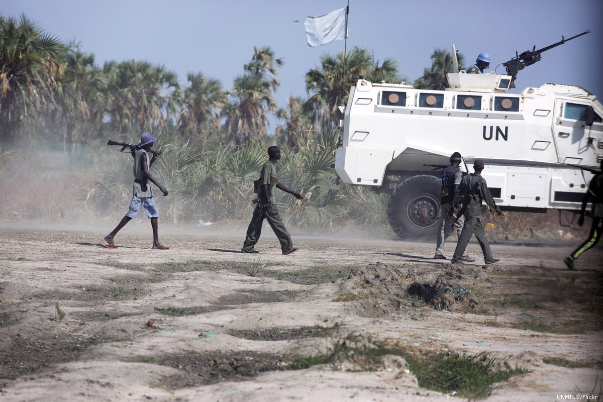 UN forces seen in South Sudan on 1 May 2018 [UNMISS/Flickr]