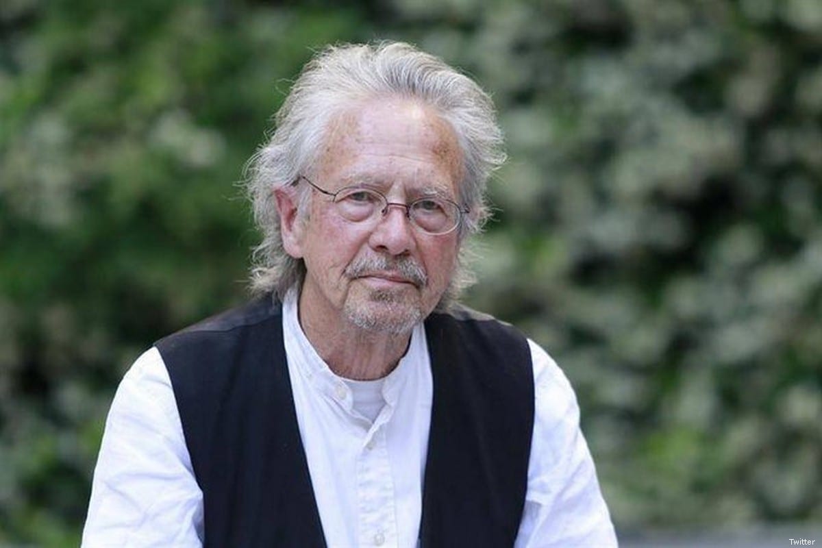 Austrian playwright Peter Handke and winner of Nobel Prize for Literature 2019 [Twitter]