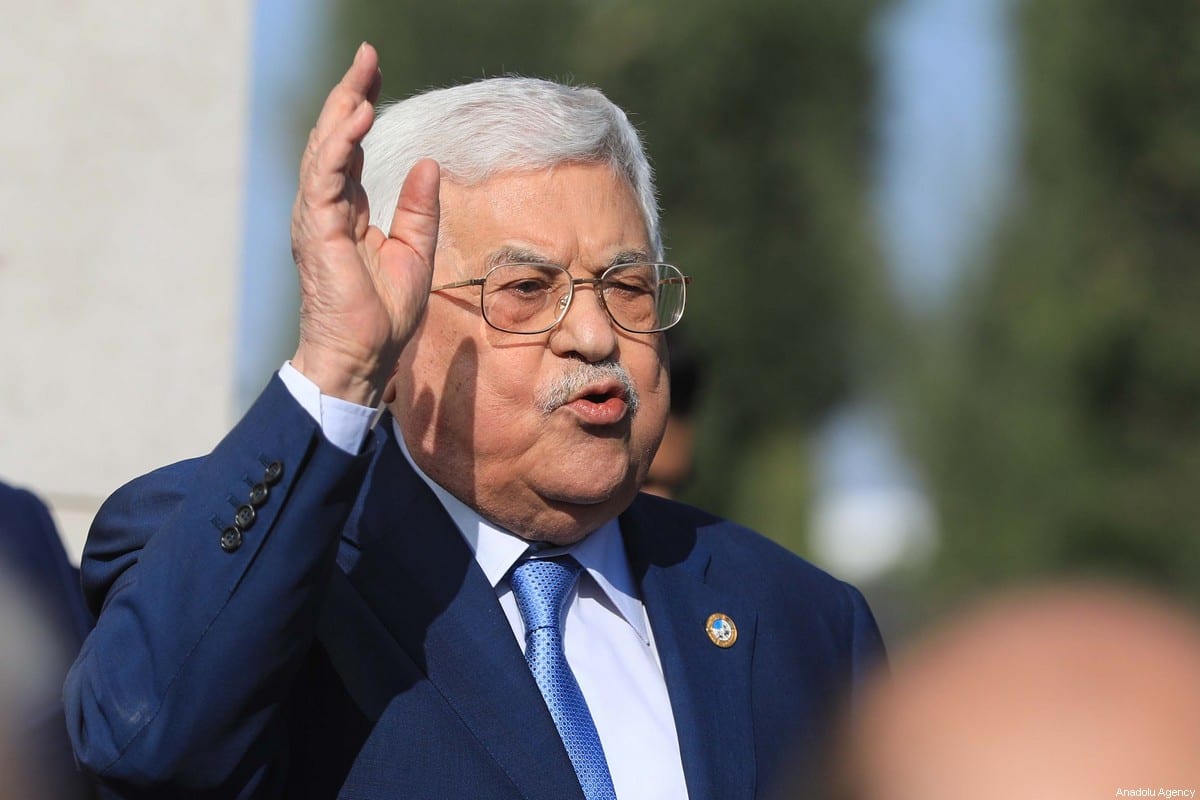 Palestinian President Mahmoud Abbas in Ramallah, West Bank on 11 November 2019 [Issam Rimawi/Anadolu Agency]