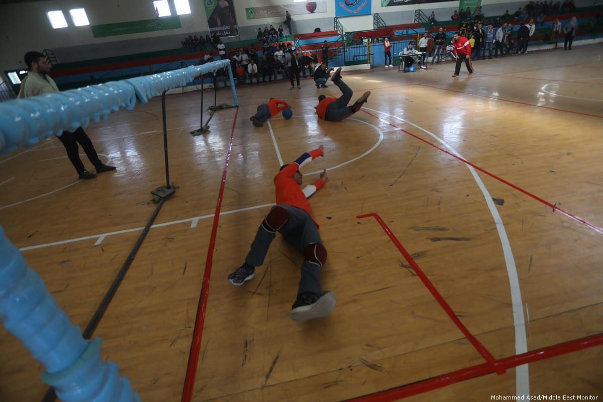 Gaza’s visually impaired athletes join goalball tournament Middle