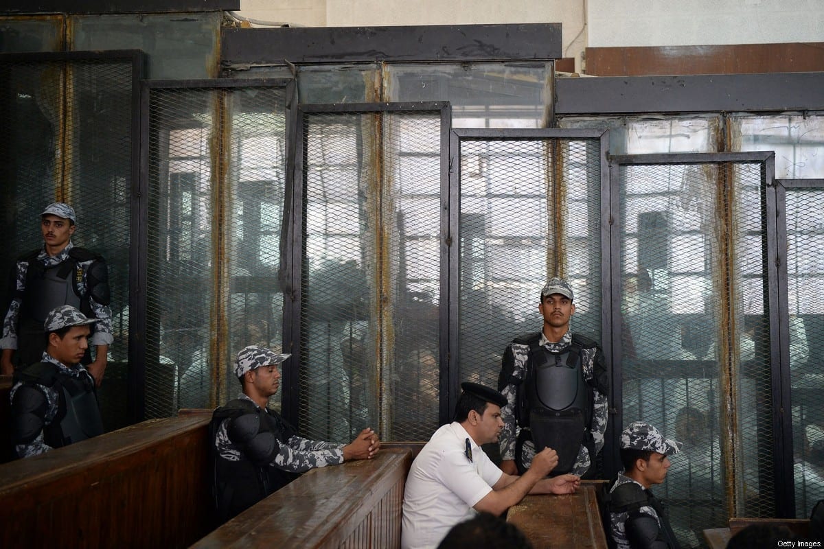 Egyptian courtroom in Cairo, Egypt on 8 September 2018 [MOHAMED EL-SHAHED/AFP/ Images]