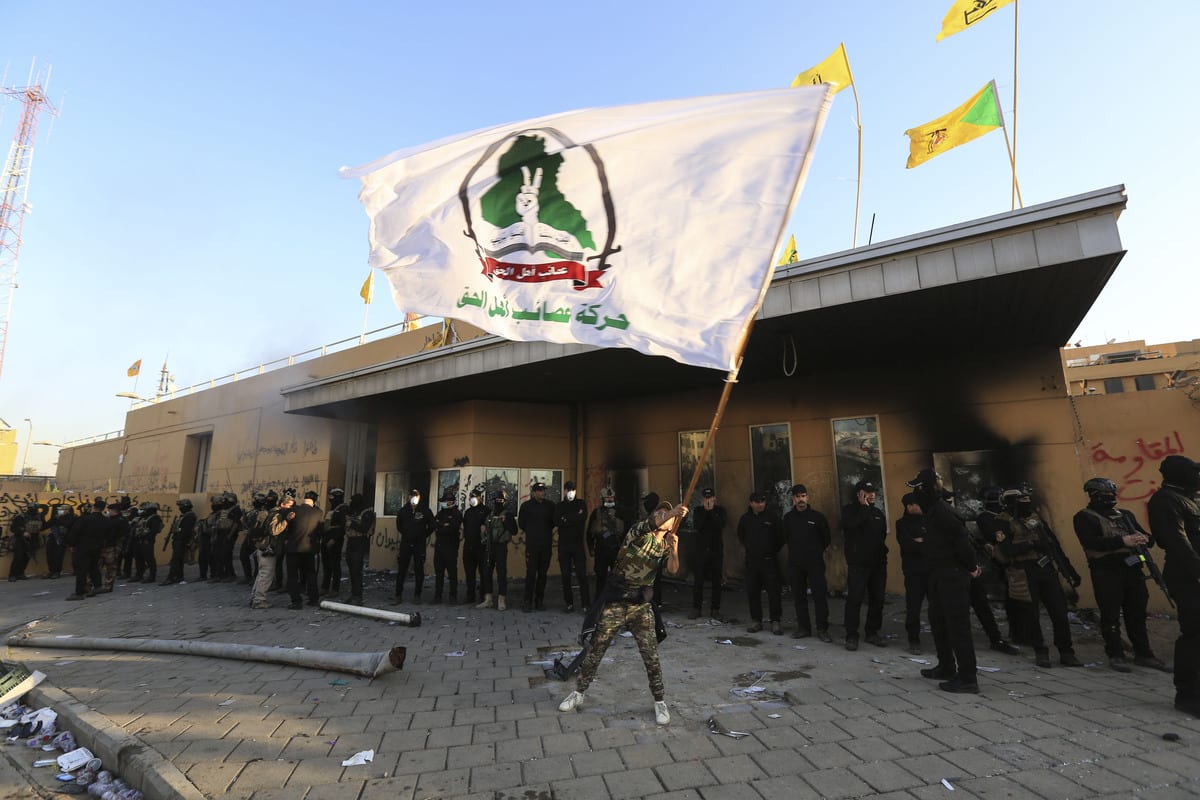 Trump blames Iran as protests erupt outside US embassy in Iraq – Middle ...