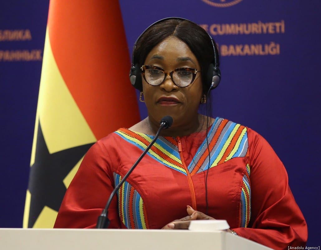 Shirley Ayorkor Botchway, Ghana's Minister of Foreign Affairs and Regional Integration on January 11, 2020 [Fatih Aktaş/Anadolu Agency]