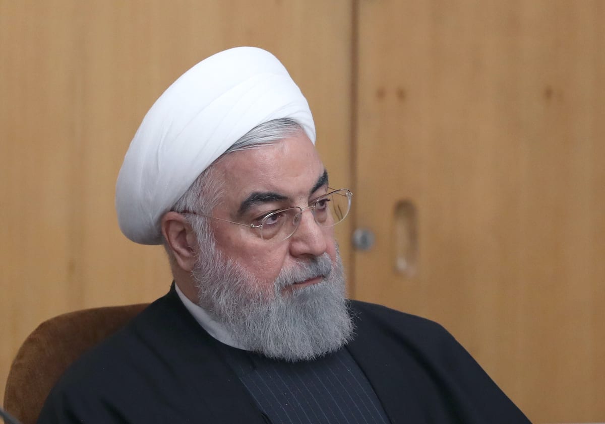 Iranian President Hassan Rouhani makes a speech on upcoming parliamentary election, which will take place on 21st February, following the Council of the Ministers' Meeting in Tehran, Iran on 22 January, 2020 [Iranian Presidency/Handout/Anadolu Agency]