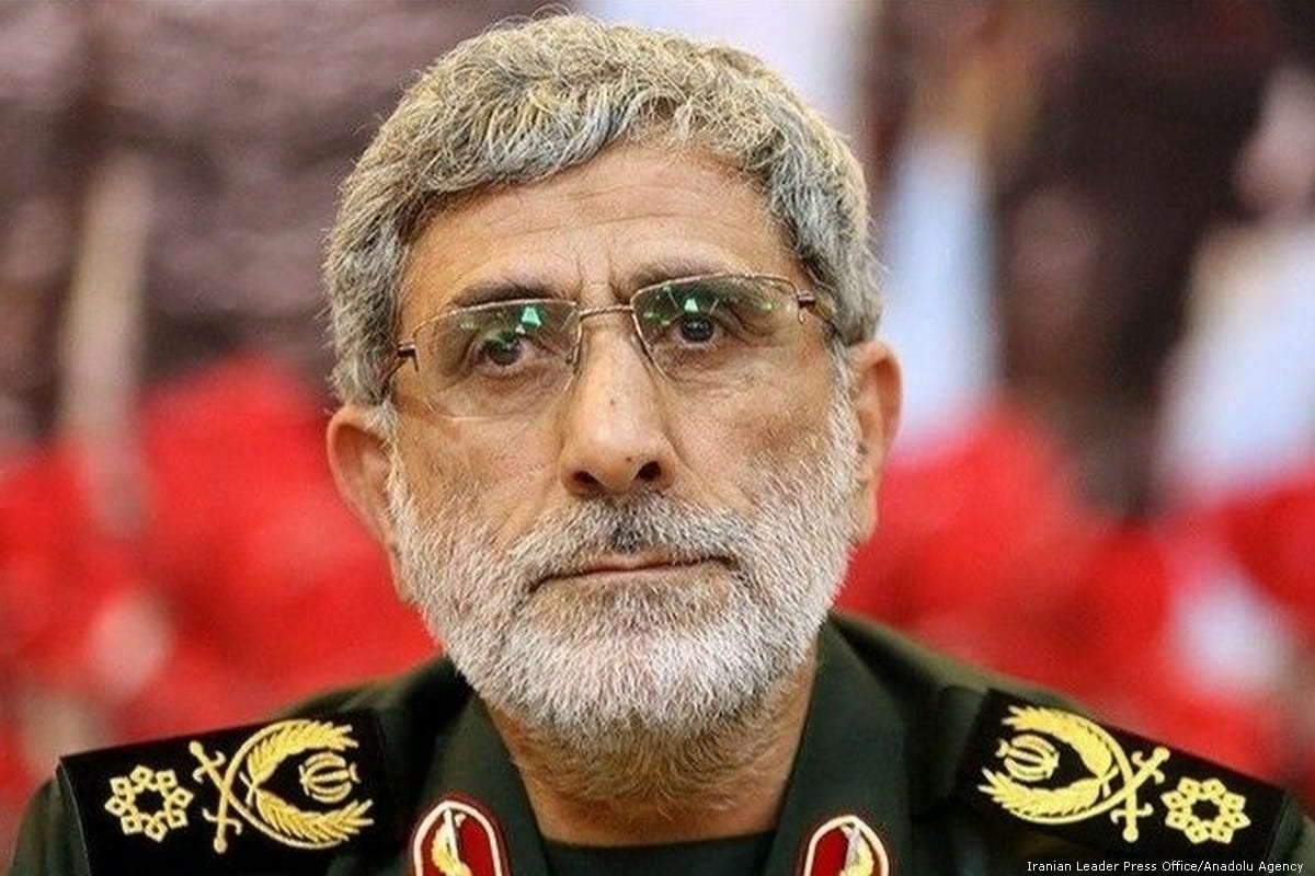 Ismail Qaani has been appointed as commander of the Iranian Revolutionary Guards' Quds Forces on 3 January 2020 in Tehran, Iran [Iranian Leader Press Office/Anadolu Agency]