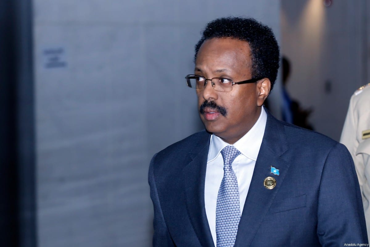 President of Somalia Mohamed Abdullahi Farmajo attends closing session of the 33rd African Union Heads of State Summit in Addis Ababa, Ethiopia on February 10, 2020. [Mınasse Wondımu Haılu - Anadolu Agency]