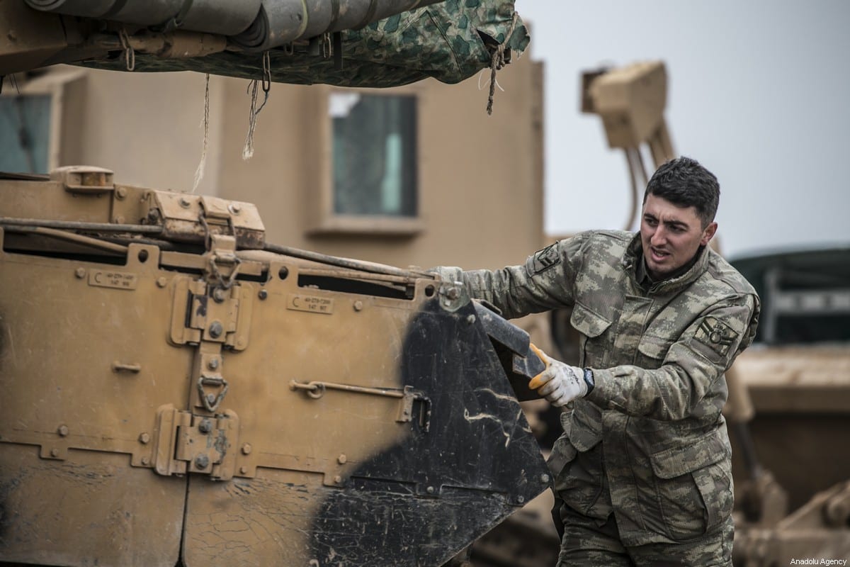 Turkish armed forces in Hatay, Turkey on 14 February 2020 [Cem Genco/Anadolu Agency]