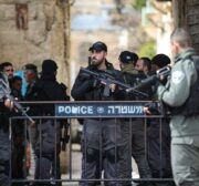 Israeli forces block entrances around the Old City, after a Palestinian was killed by Israeli police for allegedly attempting to stab an Israeli policemen at the Old City in Jerusalem on February 22, 2020 [Mostafa Alkharouf / Anadolu Agency]