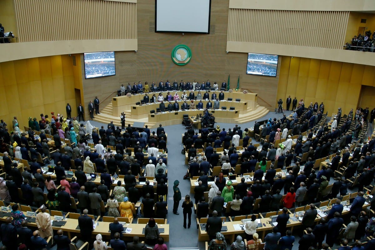 A view from opening session of the 33rd African Union Heads of State Summit in Addis Ababa, Ethiopia on 9 February 2020 [Mınasse Wondımu Haılu/Anadolu Agency]
