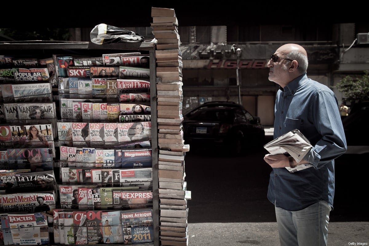Newspaper stand in Cairo, Egypt on 17 May 17, 2011 [Kim Badawi/Getty Images]