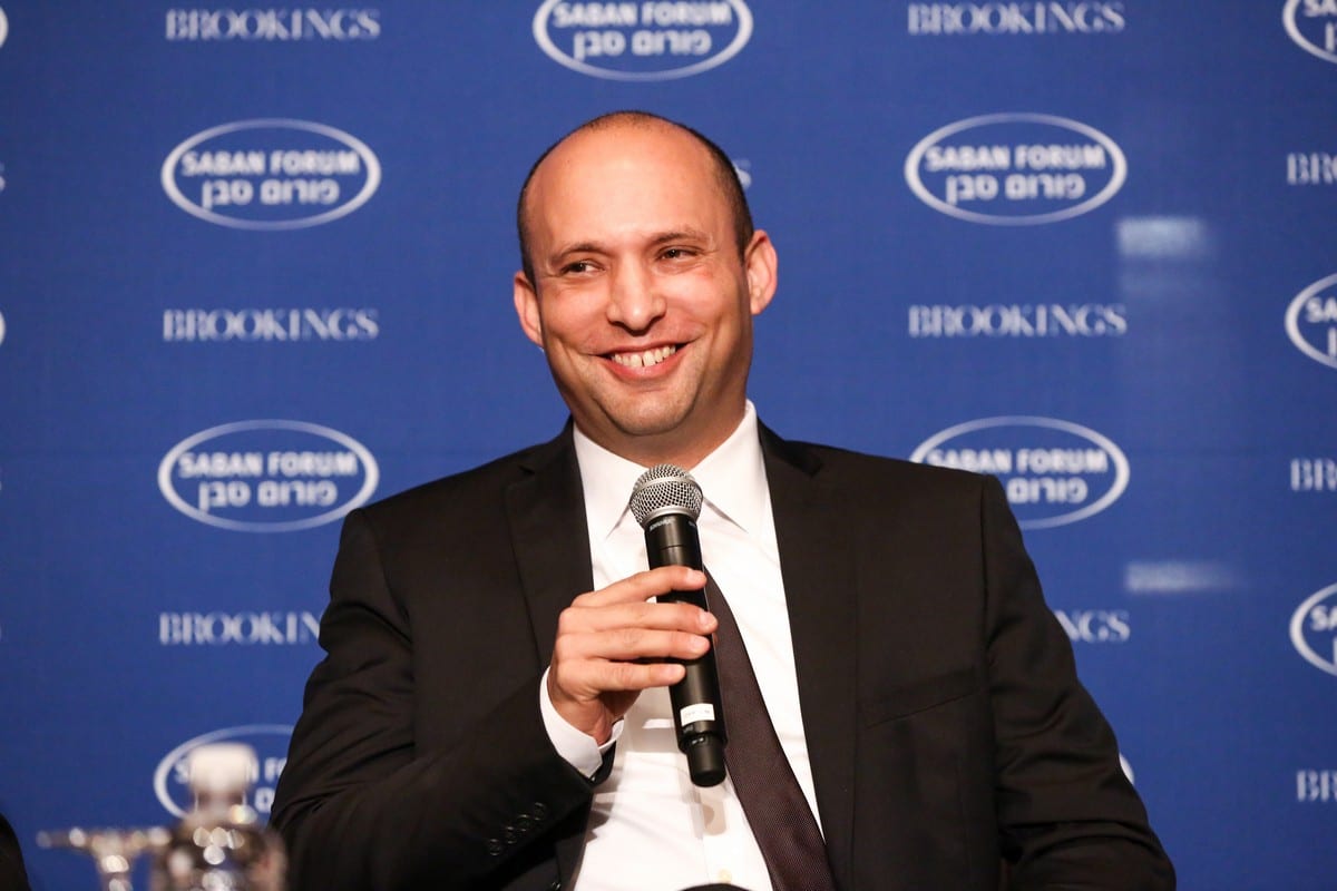 Israeli Defence Minister Naftali Bennett, 6 December 2015 [Brookings Institution/Flickr]