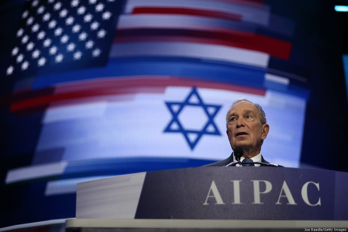 Democratic presidential candidate, former New York City mayor Mike Bloomberg speaks at the American Israel Public Affairs Committee (AIPAC) Policy Conference on March 2, 2020 in Washington, DC [Joe Raedle/Getty Images]