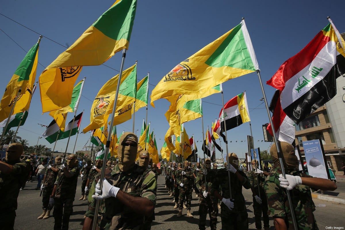 Hezbollah brigades, march in Baghdad, Iraq on 31 May 2019 [AHMAD AL-RUBAYE/AFP/Getty Images]