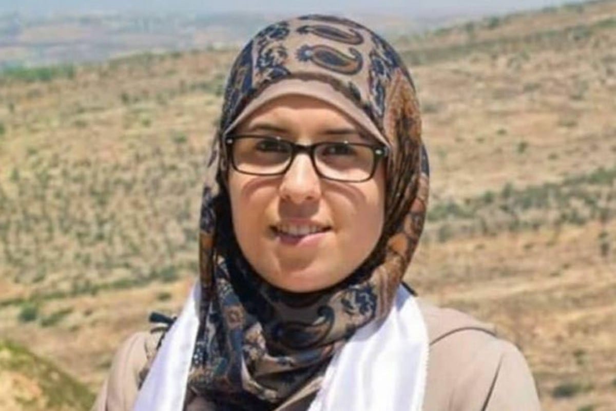 Palestinian journalist Bushra Al-Tawil, 30 March 2020 [Hannibal Carthage/Twitter]