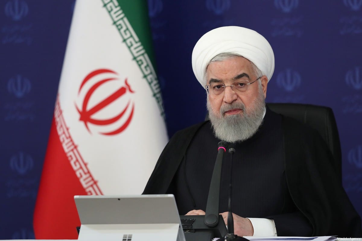 Iranian President Hassan Rouhani in Tehran, Iran on 5 April 2020 [Presidency Of Iran/Anadolu Agency]