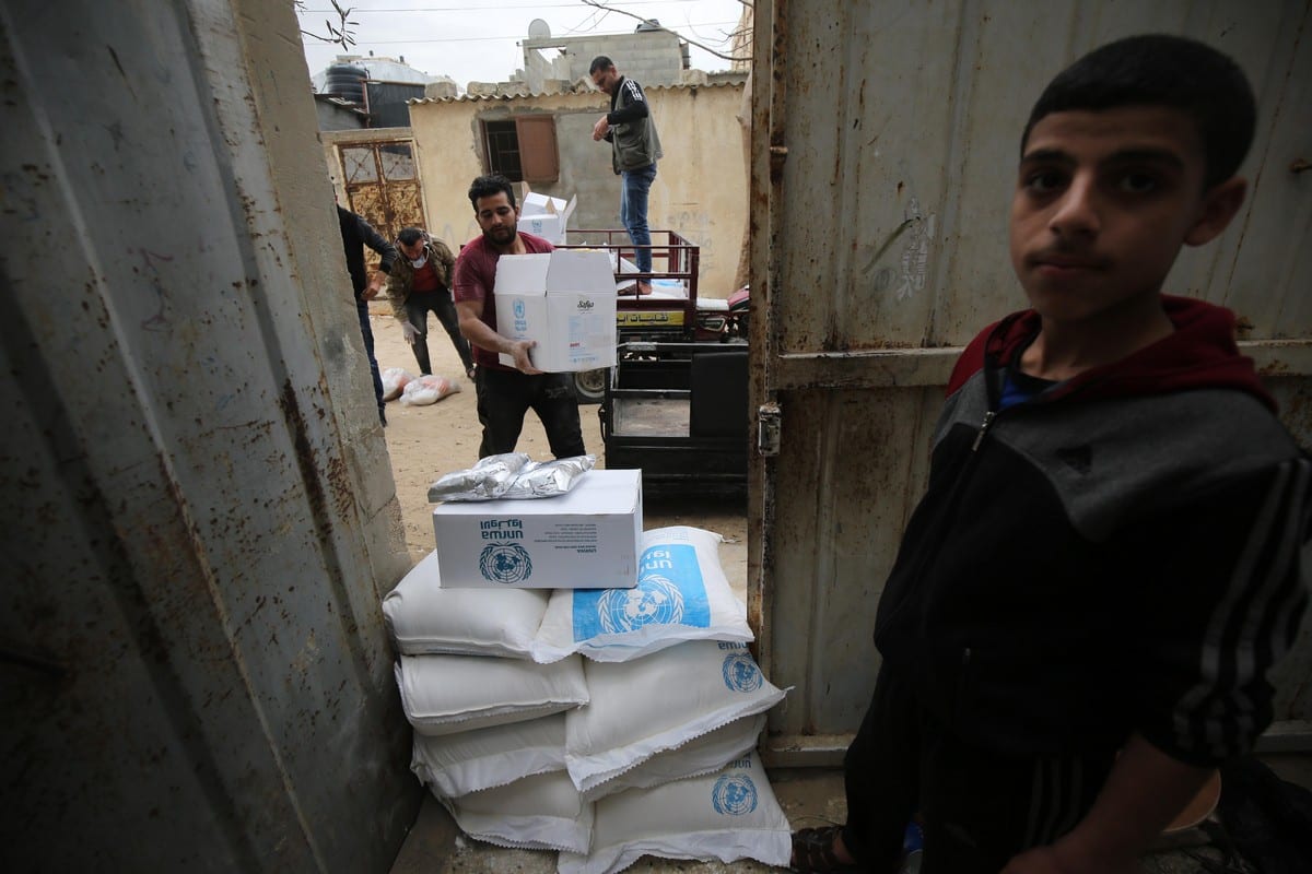 UNRWA distributes food aid to families in Gaza Middle East Monitor