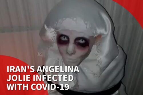 Thumbail- Iran's zombie Angelina Jolie in hospital with COVID-19