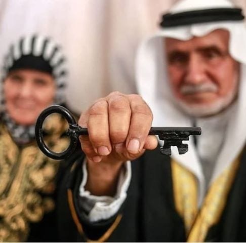 Palestinian journalist Wafaa Aludaini's parents