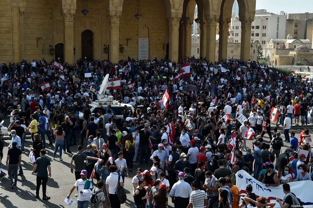 Lebanese resume antigovernment protests as lockdown eased Middle
