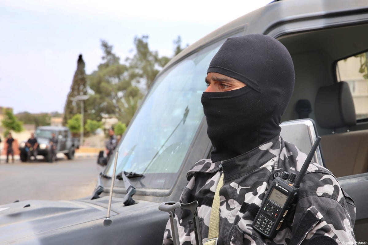 Libyan security forces on June 11, 2020. [Hazem Turkia - Anadolu Agency]