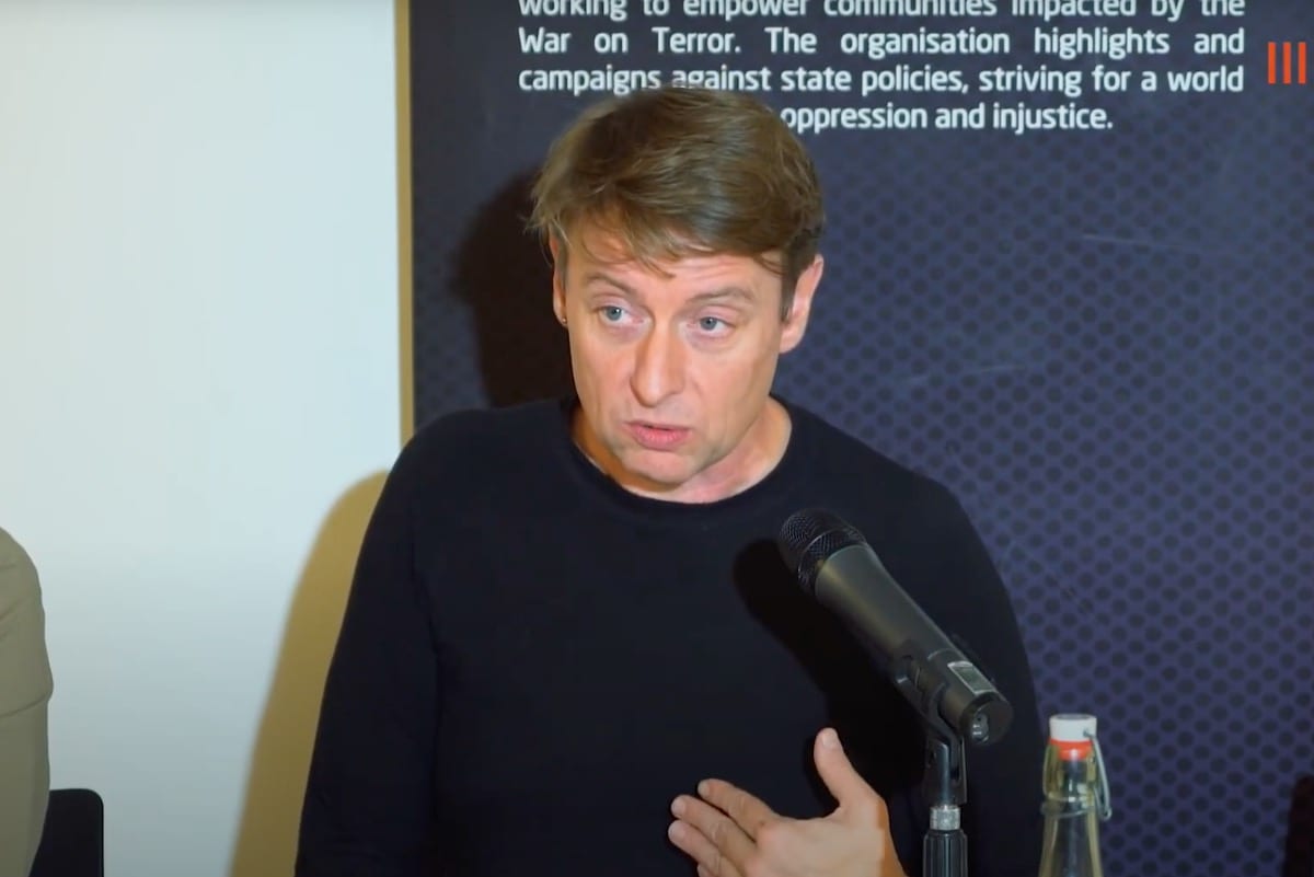 University of Bristol academic David Miller [Youtube screengrab/CAGE]