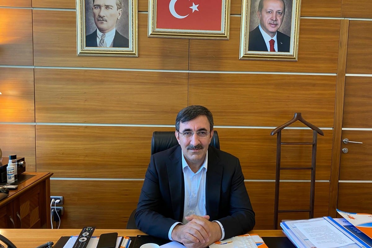 Former Turkish Deputy Prime Minister Cevdet Yilmaz, 9 July 2020 [Marwa Koçak]