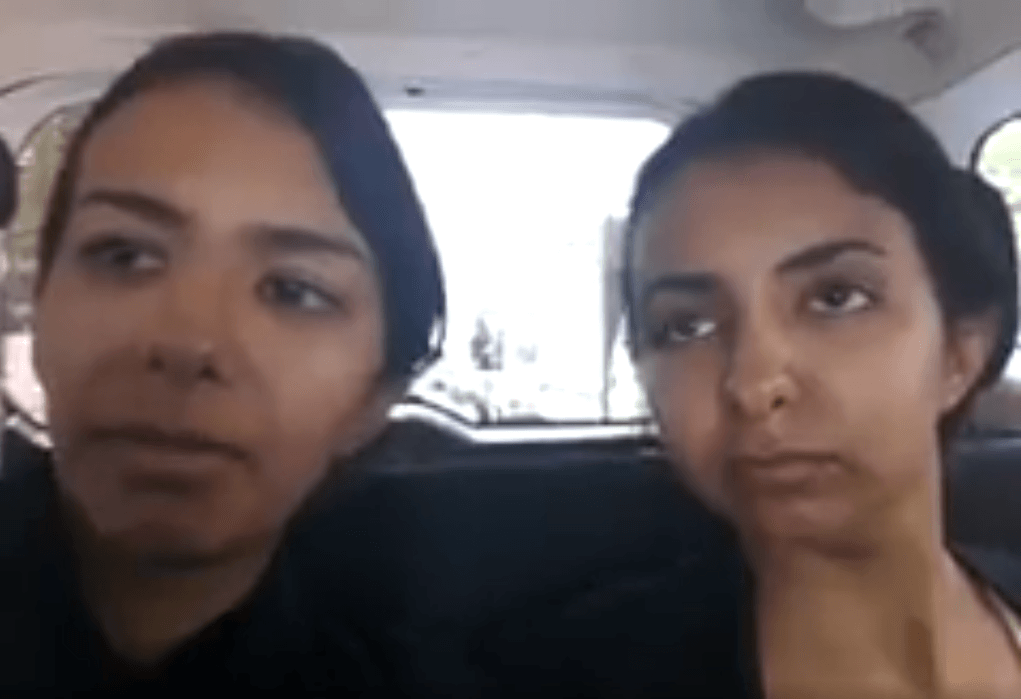 Sisters Areej and Ashwaq Hamoud packed their belongings and left the house where they grew up in Saudi Arabia to board a plane to what they hoped would be a better life [@cooglea/Twitter]