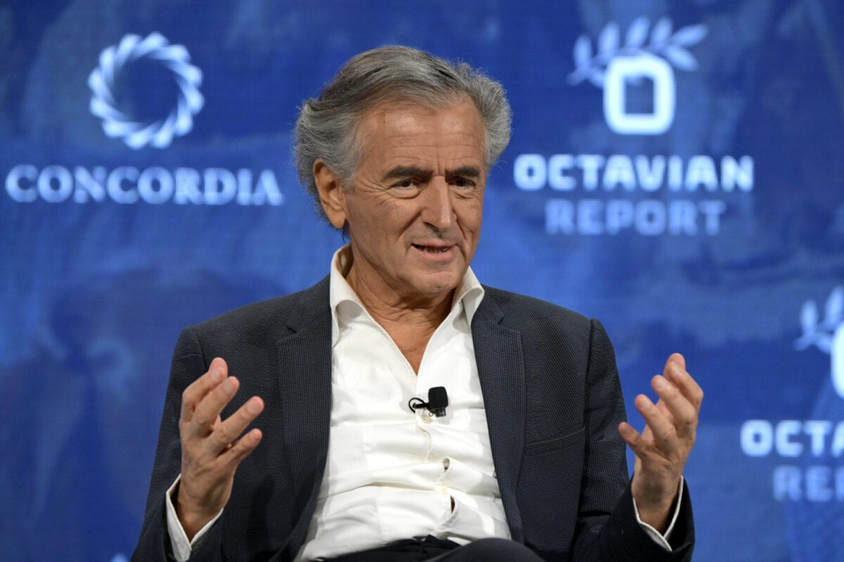 Philosopher, Filmmaker and Activist Bernard-Henri Levy speaks onstage during the 2018 Concordia Annual Summit - Day 1 at Grand Hyatt New York on September 24, 2018 in New York City [Leigh Vogel/Getty Images for Concordia Summit]