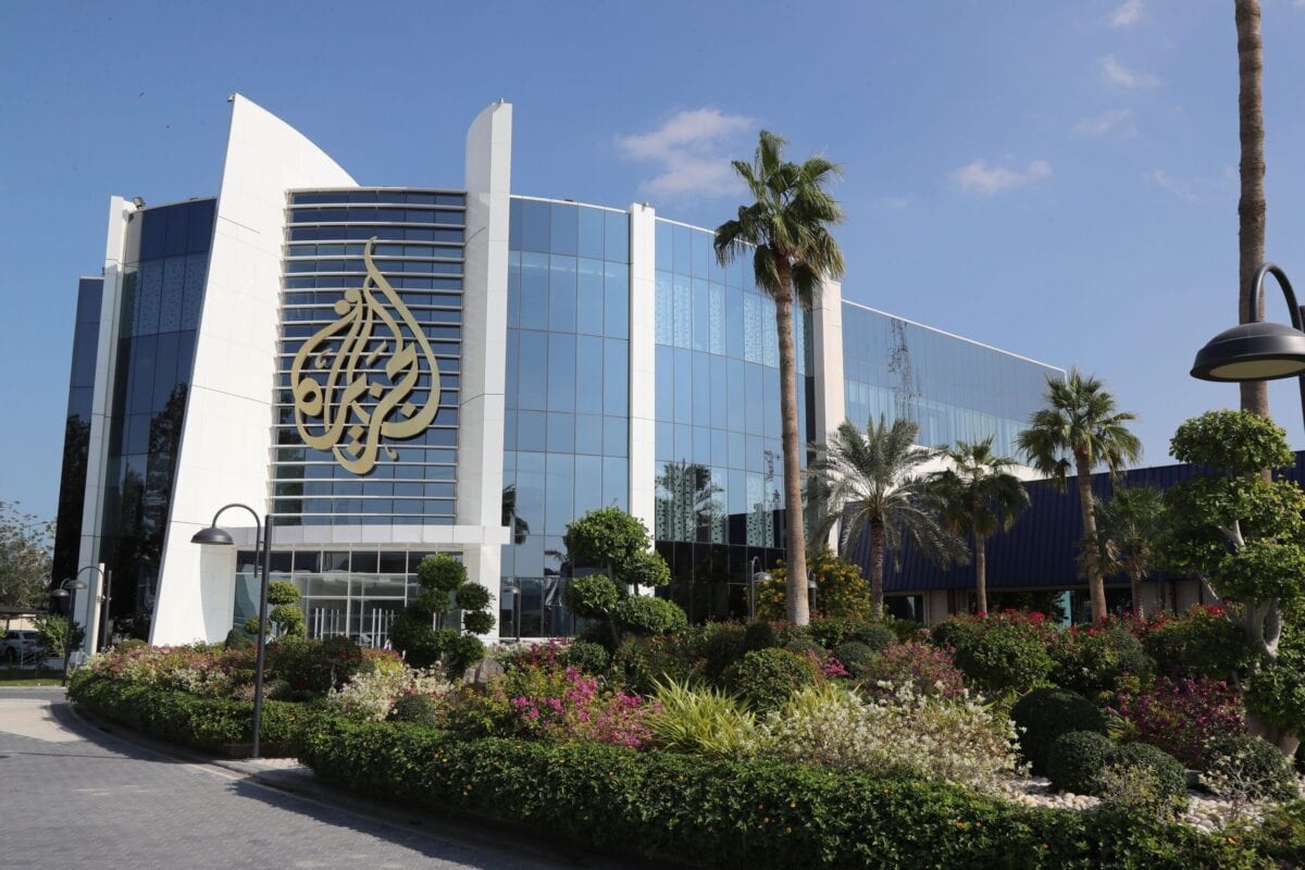 A picture taken on December 5, 2019, shows a general view of the headquarters of al-Jazeera Media Network, in the Qatari capital Doha [KARIM JAAFAR/AFP via Getty Images]