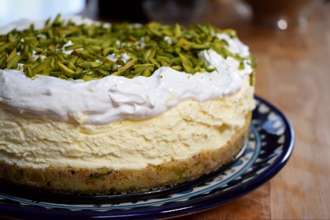 You've been served: Pistachio Ma’amoul Cheesecake 