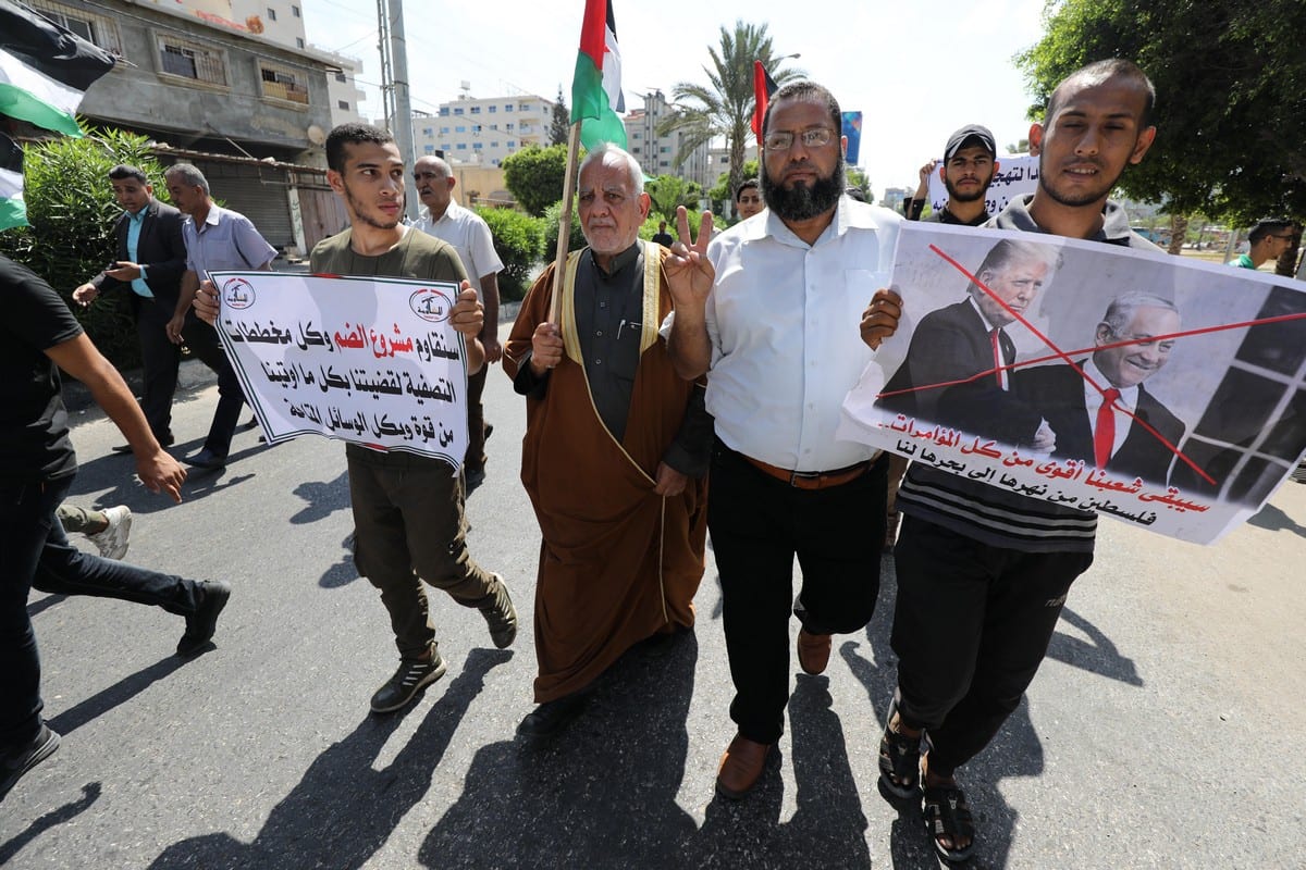 Palestinians in Gaza denounce UAE’s peace deal with Israel Middle