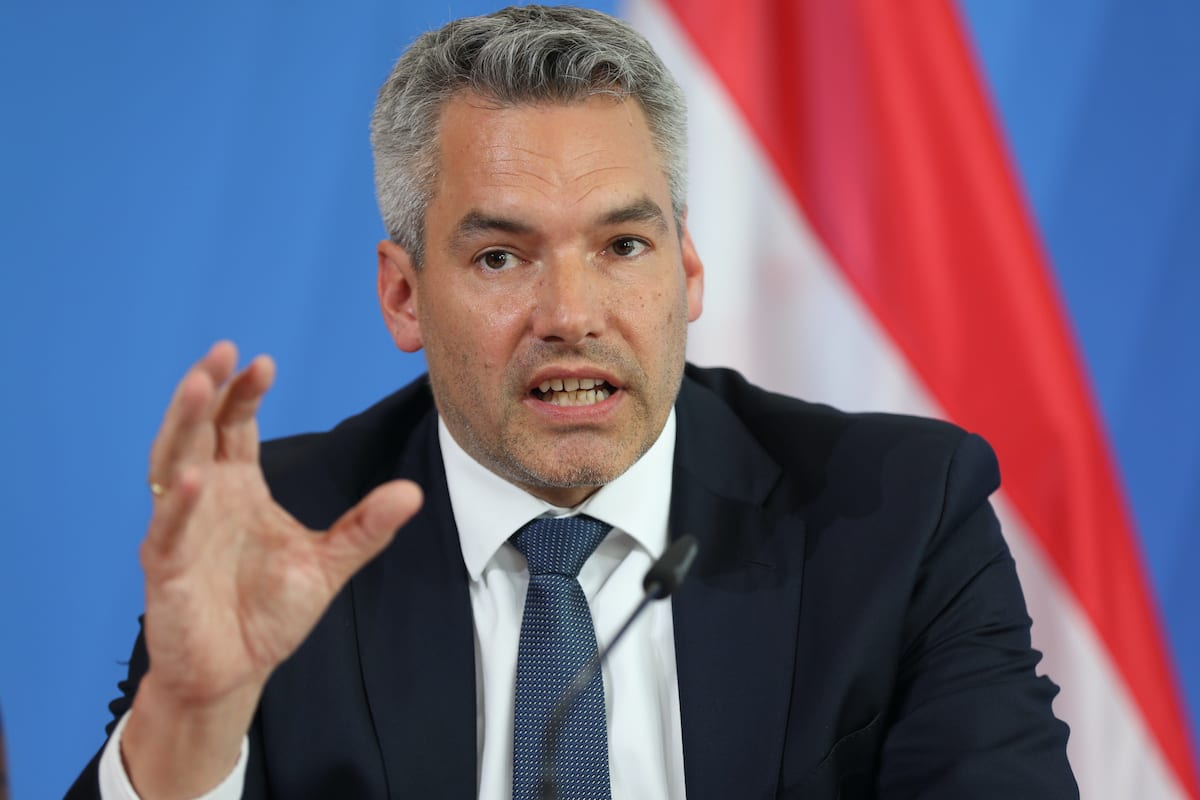 Minister of the Interior of Austria Karl Nehammer in Berlin, Germany, 24 June 2020 [Getty]