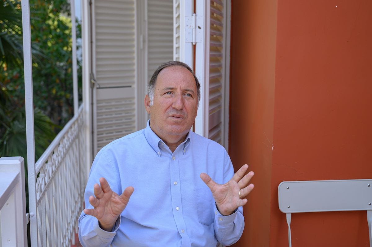 Retired Turkish admiral and author Cem Gurdeniz on 19 August 2020, at Heybeliada, on the Prince Islands in the Sea of Marmara, near Istanbul. [BULENT KILIC/AFP via Getty Images]