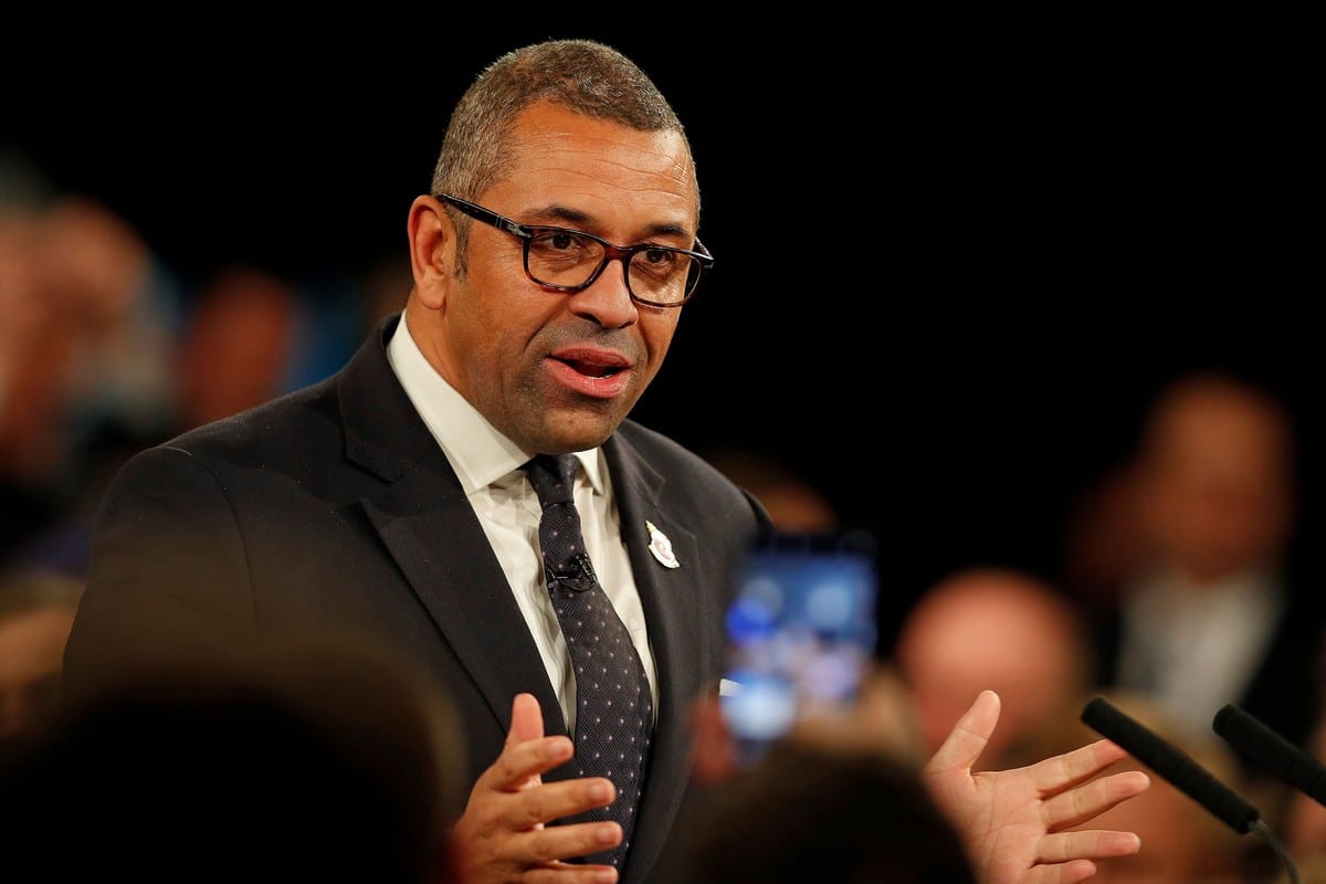 The British Minister of State for the Middle East and North Africa, James Cleverly [ADRIAN DENNIS/AFP/Getty Images]