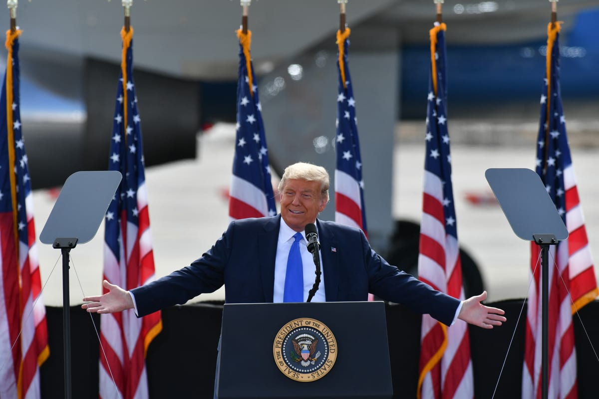 President Donald J. Trump in Greenville, NC United States on 15 October 2020 [Peter Zay - Anadolu Agency]