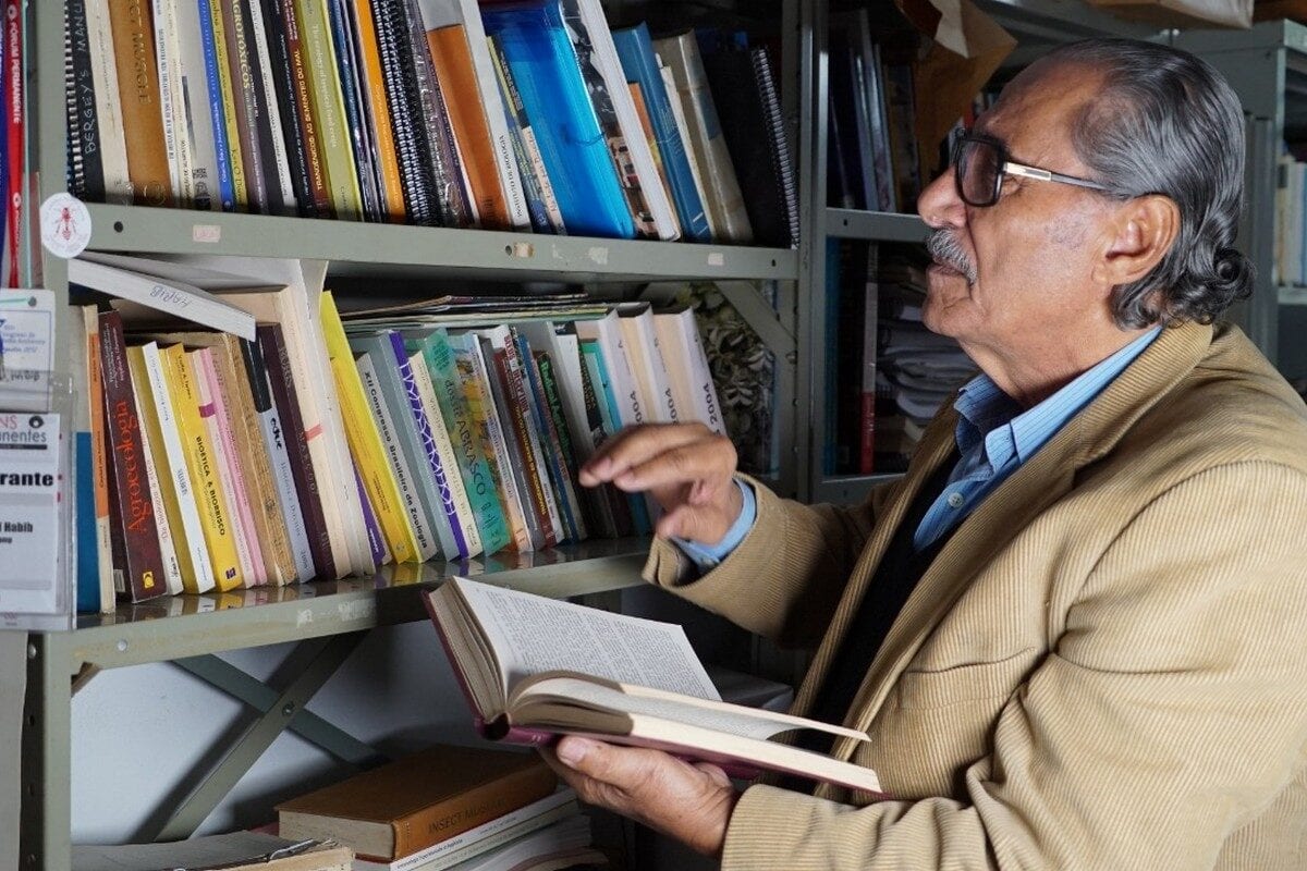 Professor Mohammed Habib, University of Campinas and the President of the Arab Culture Institute, Sao Paulo, Brazil (Photo: Eman Abusidu)