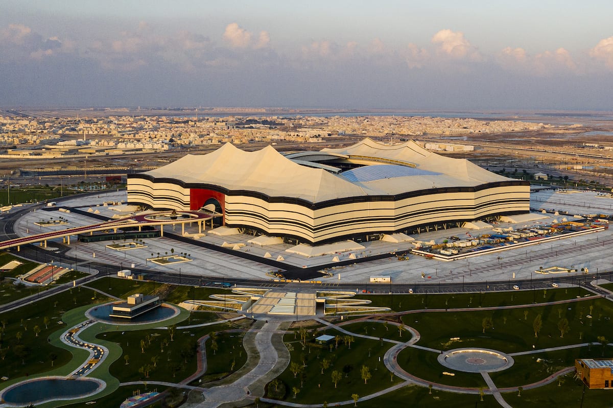 Stadium shaped like an Arab cap opens ahead of Qatar World Cup