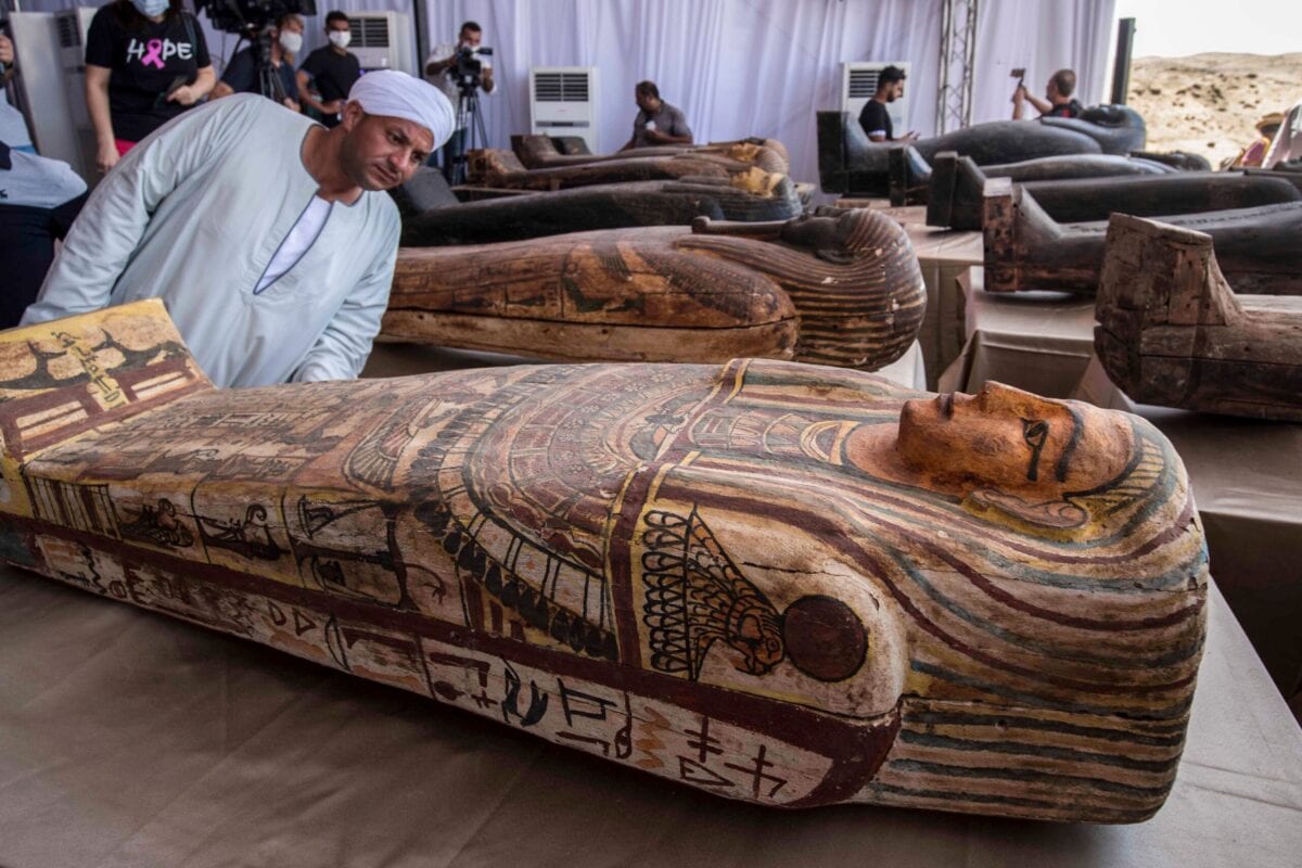 Egypt Unveils 59 Ancient Coffins In Major Archaeological Discovery Egypt Unveils 59 Ancient Coffins In Major Archaeological Discovery