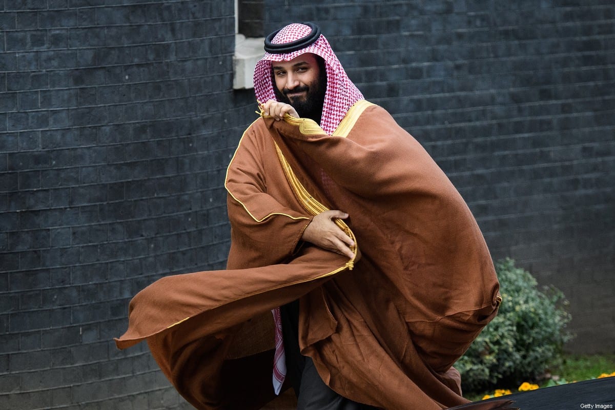Saudi Crown Prince Mohammed bin Salman arrives for a meeting with British Prime Minister Theresa May (not pictured) in number 10 Downing Street on 7 March 2018 in London, England. [Leon Neal/Getty Images]