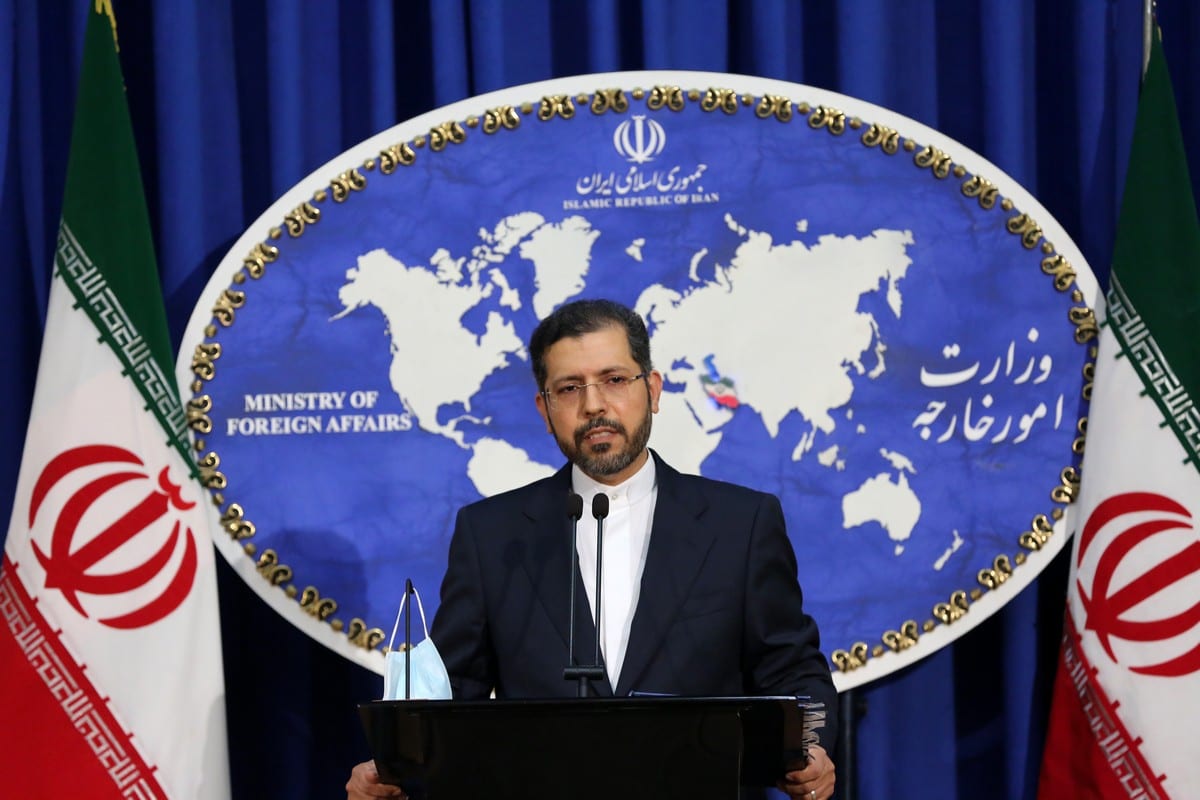 Iranian Foreign Ministry Spokesman Saeed Khatibzadeh in Tehran, Iran on October 5, 2020. [Fatemeh Bahrami - Anadolu Agency]