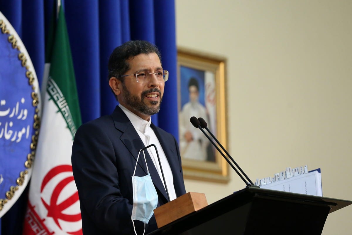 Iranian Foreign Ministry Spokesman Saeed Khatibzadeh in Tehran, Iran on October 5, 2020 [Fatemeh Bahrami/Anadolu Agency]