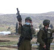 Israeli forces in Ramallah, West Bank on 27 November 2020 [Issam Rimawi/Anadolu Agency]