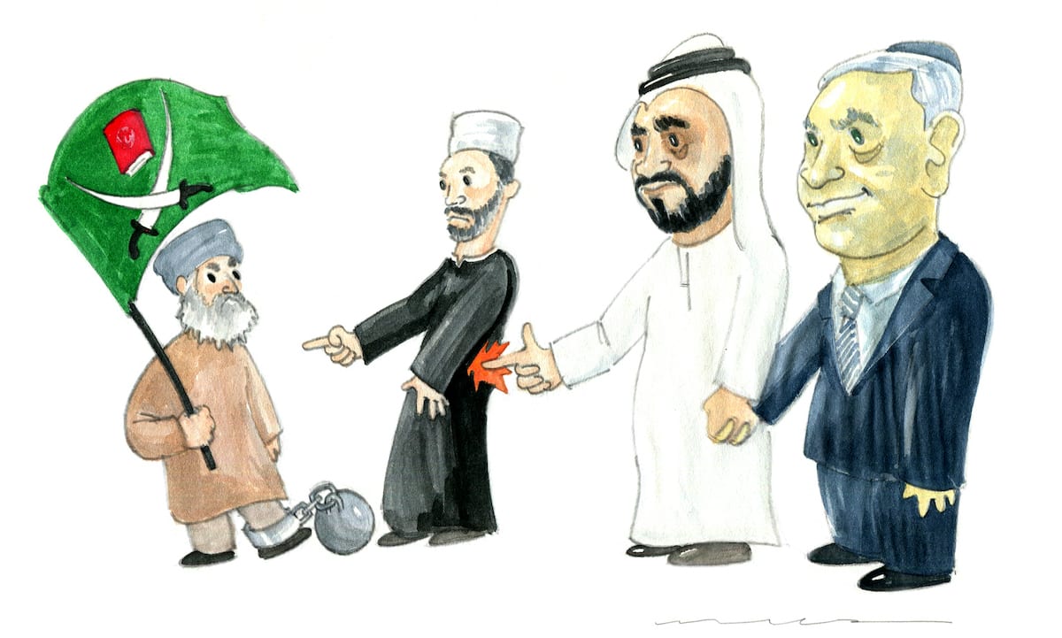 Pressures against The Muslim Brotherhood - Cartoon [Muba Maza]