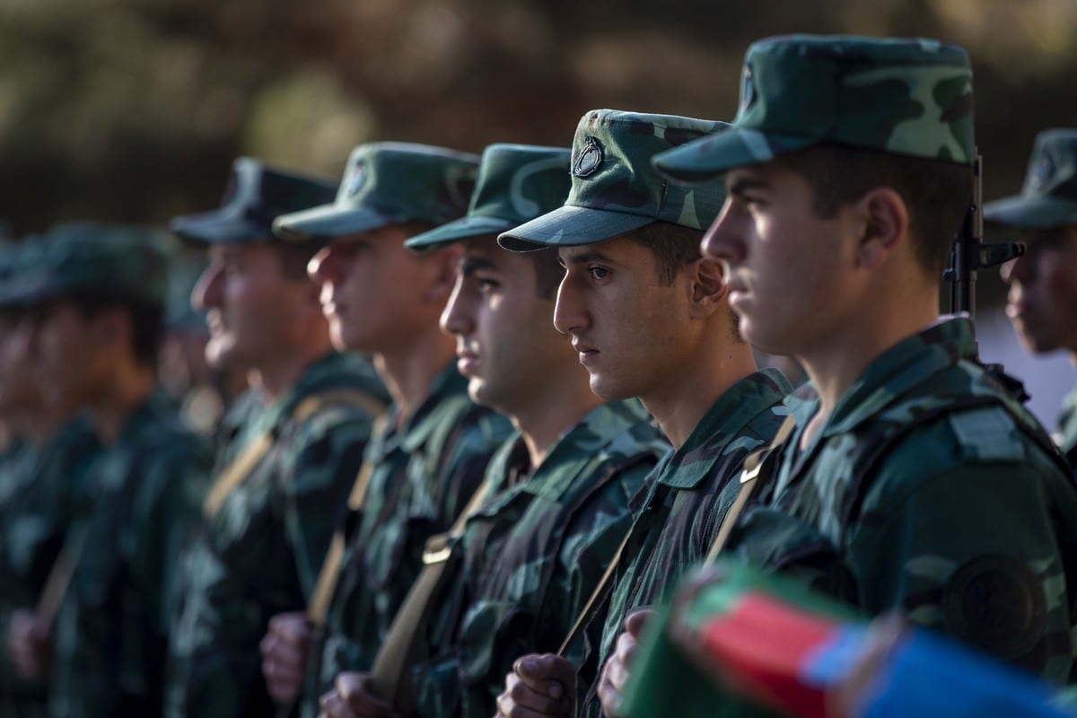 Azerbaijani military forces in Zangilan, Azerbaijan on 8 November 2020 [Arif Hüdaverdi Yaman/Anadolu Agency]