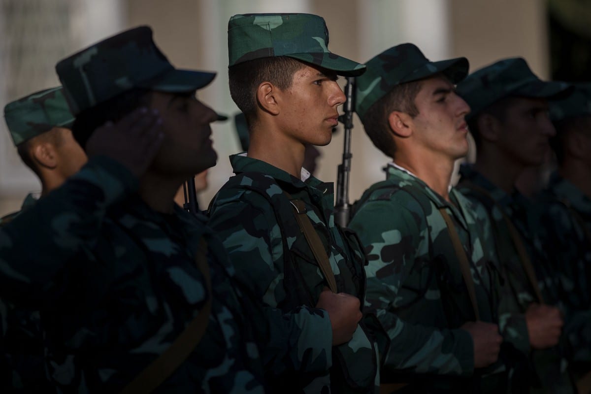 Azerbaijani military forces in Zangilan, Azerbaijan on 8 November 2020 [Arif Hüdaverdi Yaman/Anadolu Agency]