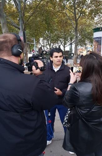 Joda speaking to the media after the incident (Special Archive)